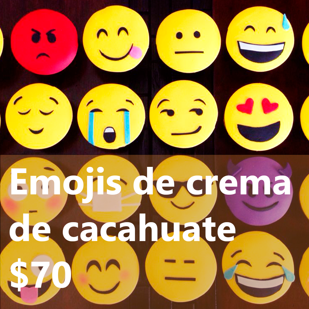 pastel de helado con emojis